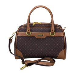 Bolsa Média Lansay Munique Gold - Café
