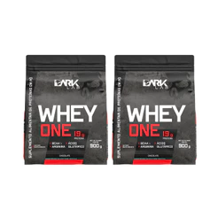 Kit 2x Whey Protein One Refil 900g Dark Lab - Proteina com BCAA, Glutamina, Arginina
