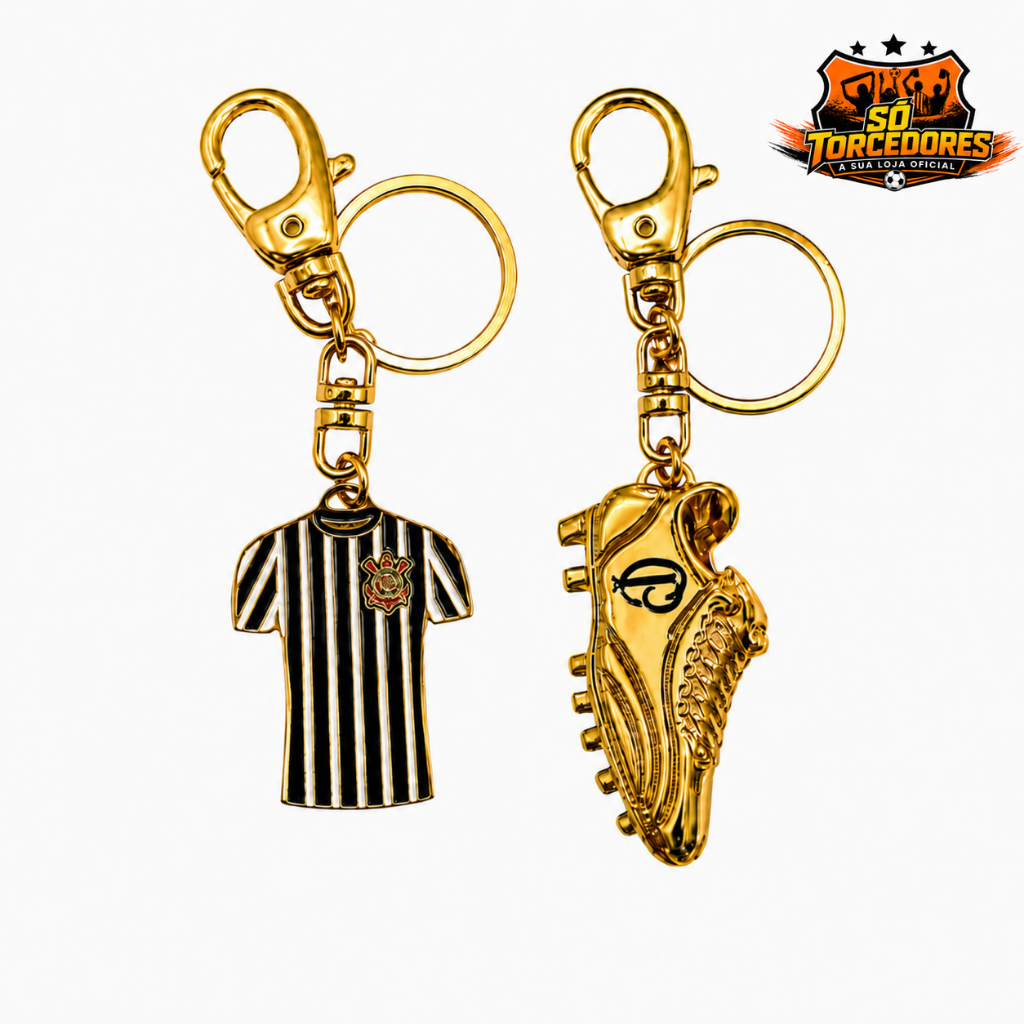 CHAVEIROS DIVERSOS OURO OFICIAL CORINTHIANS