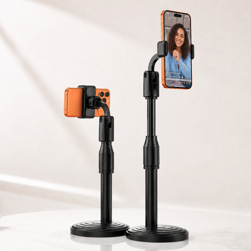Suporte De Celular Tripé Reforçado Universal Mesa Selfie Ajustável Articulado Selfie 360º (Envio Rapido)