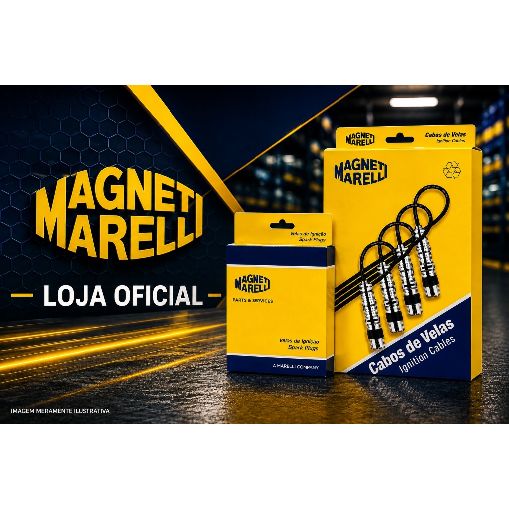 Kit Cabo E Vela Ignição Fiat Punto 1.8 8v Flex Desde 2007 Marelli Cvmg7302 + F6rfmm