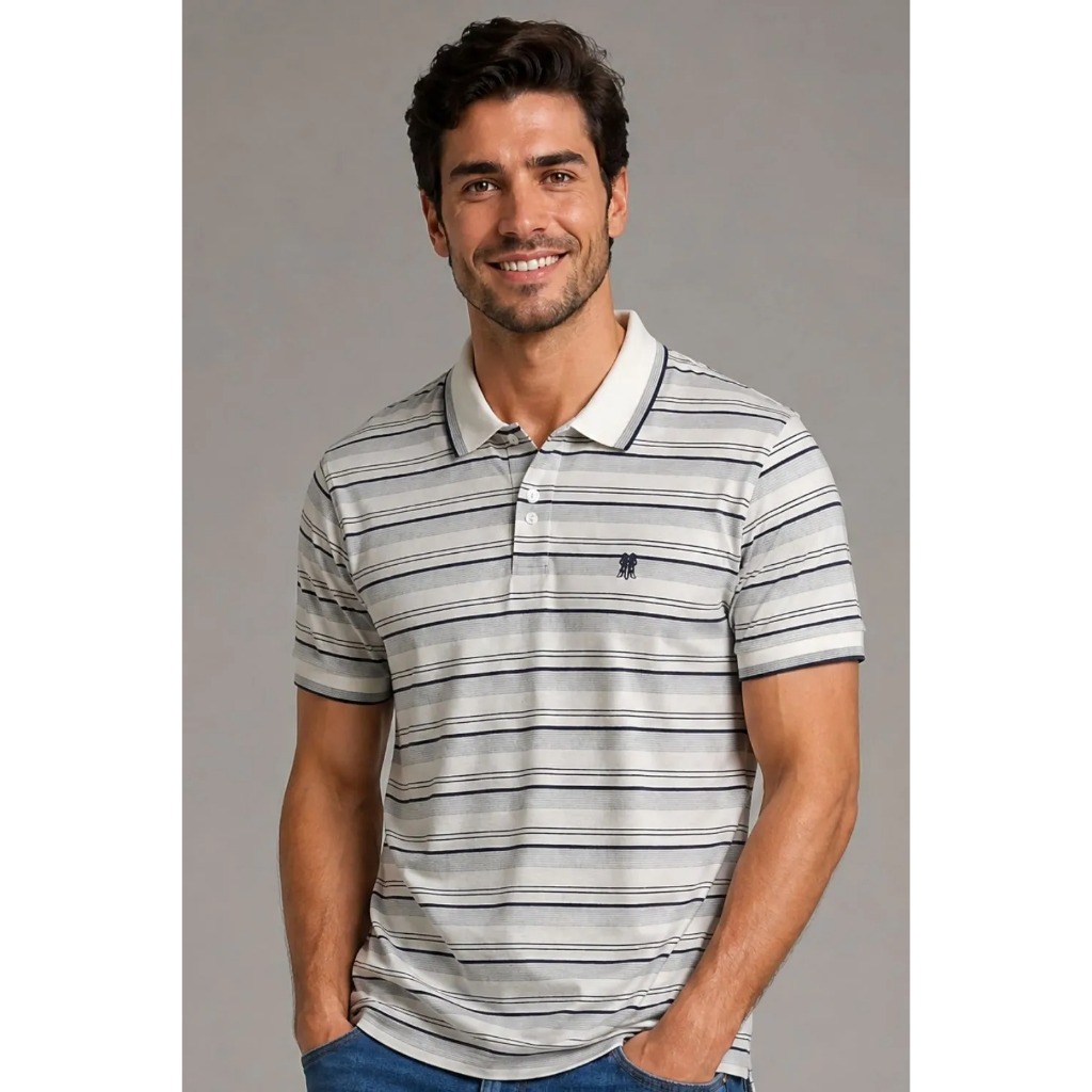 Polo Piquet Listrada Polo Wear Off White