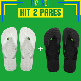 Chinelo Bandeira do Brasil Unissex Confortável Leve 100% Borracha SBR Casual Verão Original Brasileiro Envio Rápido
