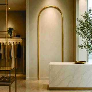 Arco Romano Decorativo Para Parede Grande Em Acrílico Decoração Casa Painel romano acrilico 2mm