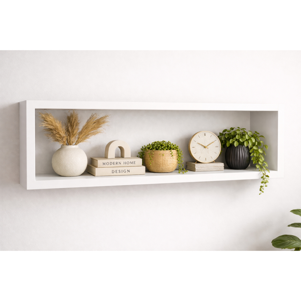 Nicho Grande 1,00x30x25 COM ALTURA LIVRE INTERNA 27 CM cores livros sala decoração escritório