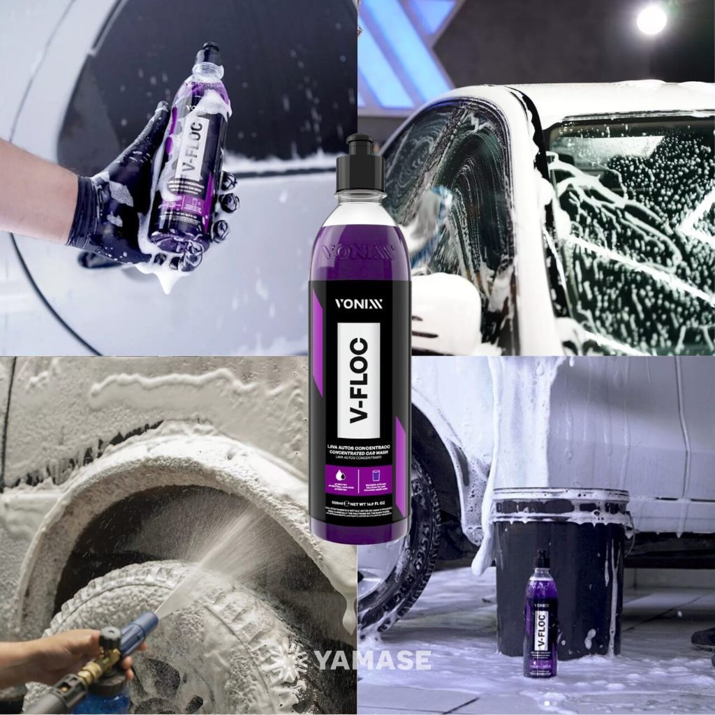 Kit Lavagem Automotiva Vonixx V-Floc Cera Blend Shampoo Pincel Luva e Toalha — imagem 2 de 2