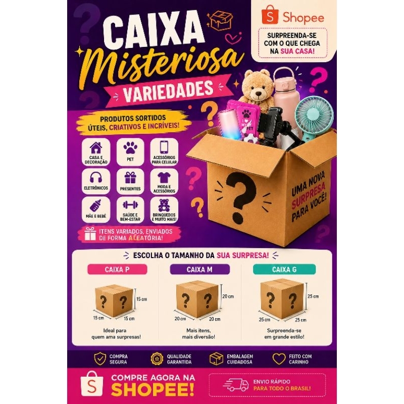 📦 CAIXA MISTERIOSA – VARIEDADE