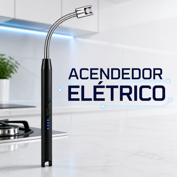 Acendedor Elétrico De Fogão Isqueiro De Plasma Recarregável USB Flexível Para Velas Churrasco Cozinha Sem Gás