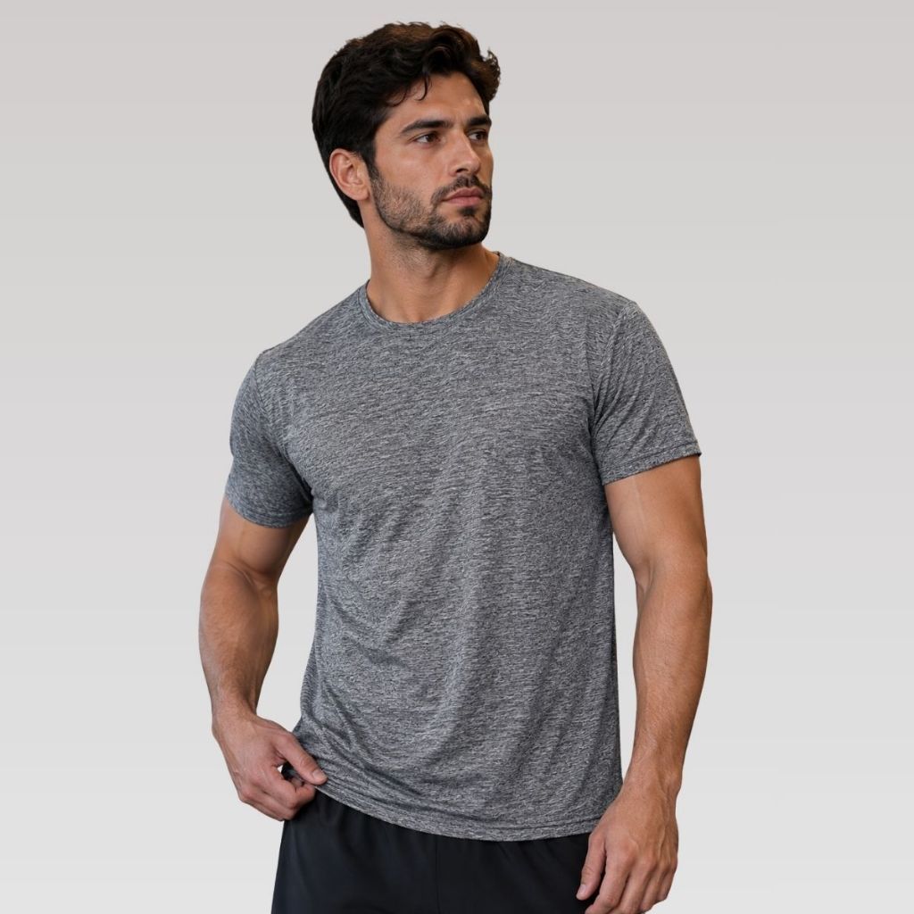 Camiseta-Camisa Masculina Dry Fitness Tecido Confortavel P/Casual- Festa-Treino-Corrida