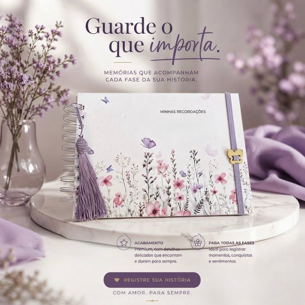 Álbum de Fotos Bebê Scrapbook Folhas em Branco Livro do Bebê Recordações Memórias Fotos Gestação Nascimento Infantil