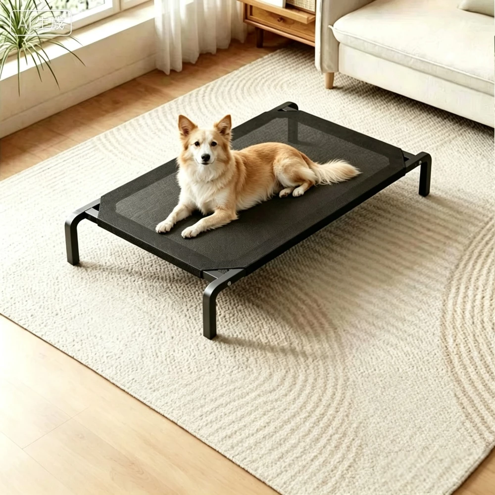 Cama Elevada para Cachorro, Caminha Pet Articulada Tela Respirável, Resistente para Cães Pequenos e Grandes