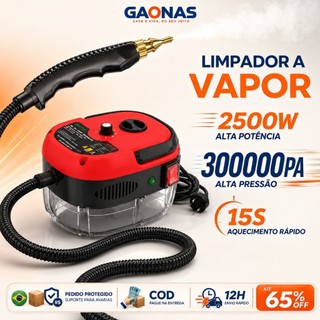 GN-Steam Cleaner Limpeza a vapor 2500W Alta Temperatura Multiuso 110V/220V com Acessórios para Casa Cozinha e Automóvel
