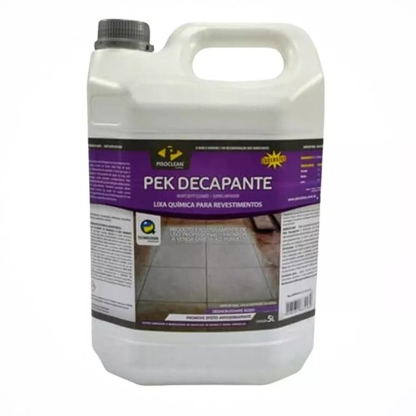 Limpador de Pisos Pek Decapante LP 5 Litros Removedor de Manchas Para Pisos - Piso Clean