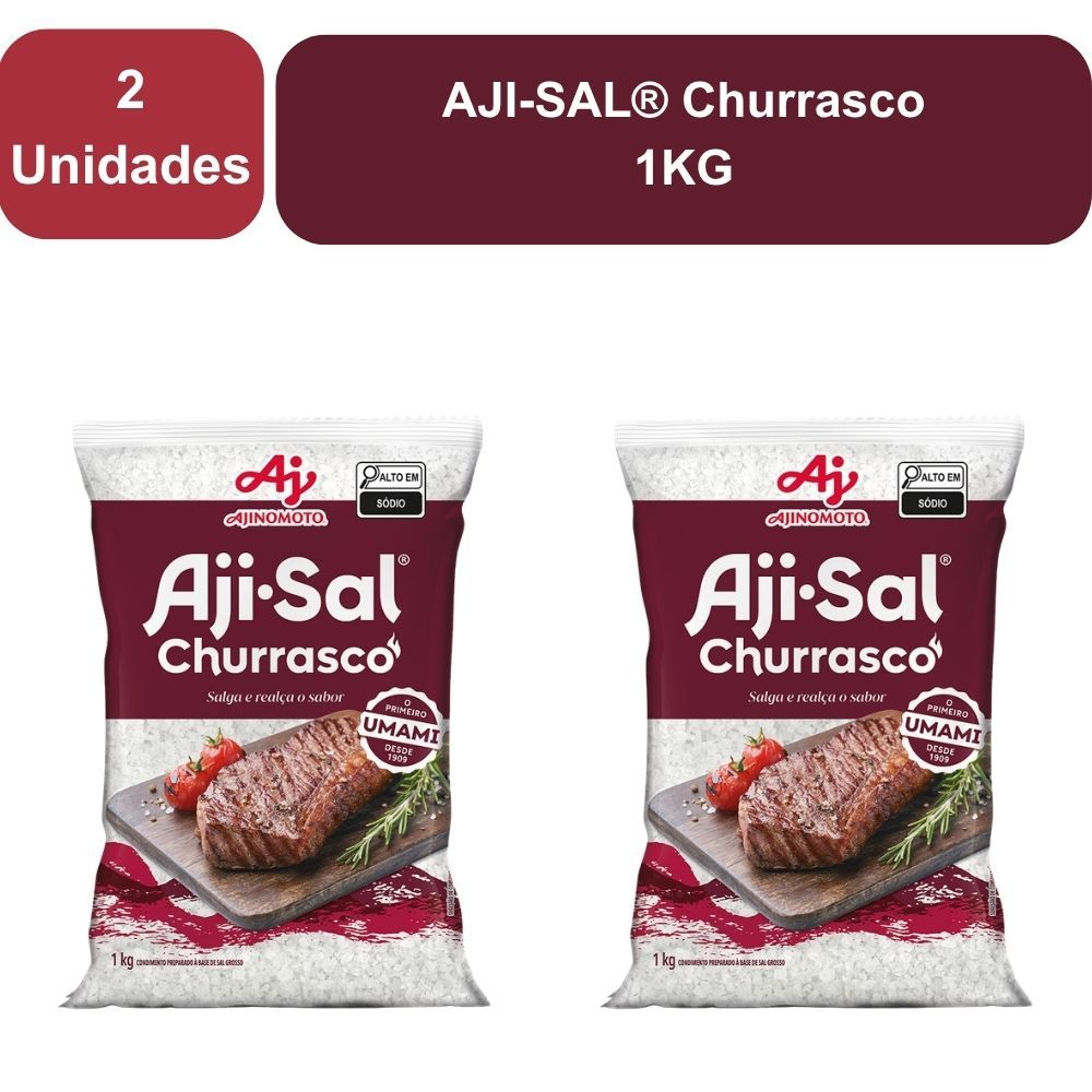 Kit 2 Unidades AJI-SAL® PARA Churrasco 1KG