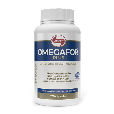 Kit Omegafor Plus 120 cápsulas Ômega 3 Ultra Concentrado