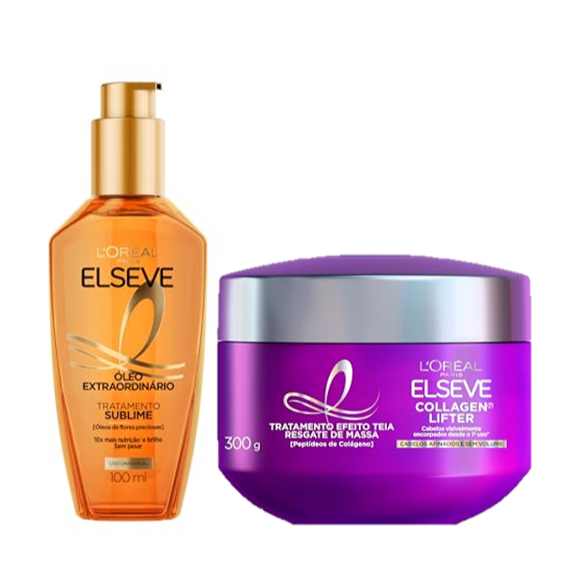 Kit Creme de Tratamento Colágeno Lifter + Óleo