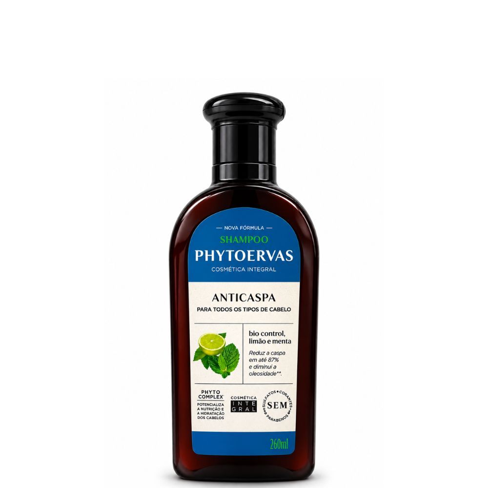 Shampoo Phytoervas Anticaspa Limão & Menta 250ml