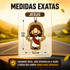 10, 5 ou 3 Unidades Cheirinhos Aromatizante para Carro e Ambiente Jesus & Maria Abençoe seu ambiente - Felsen Car