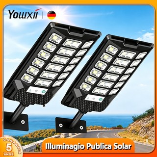 Yowxii Luminária Solar LED 120000W Superpotente Com Sensor De Movimento IP67 à Prova d’Água Para Área Externa