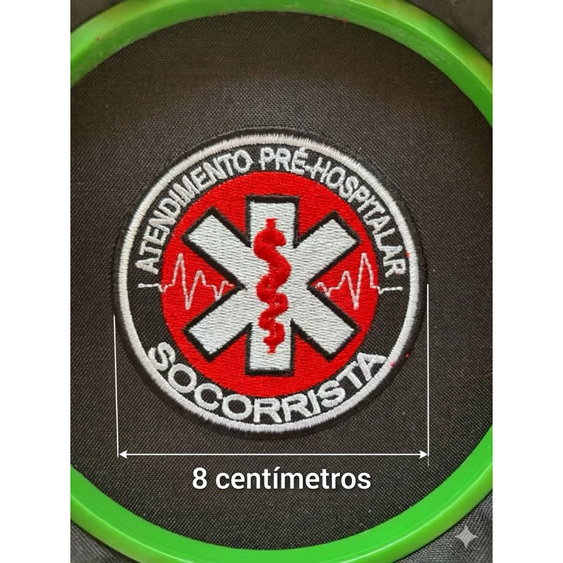 Patch Bordado Atendimento Pré-Hospitalar (APH) - Socorrista com Termocolante