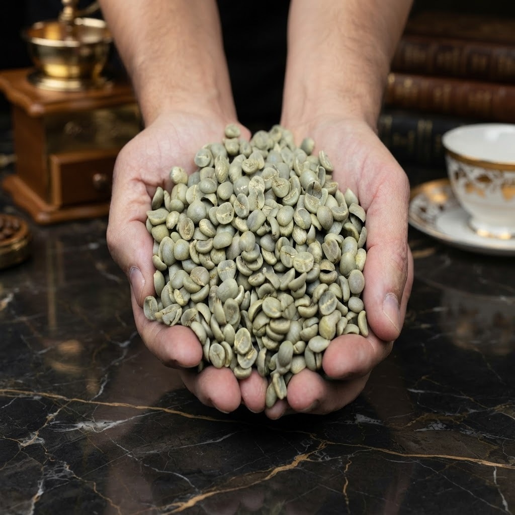 Grãos de Café Verde Para Torra Caseira
