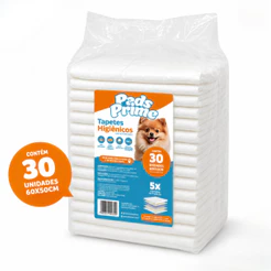 Tapete Higiênico para Cães 60x50cm 30 Unidades Pads Prime