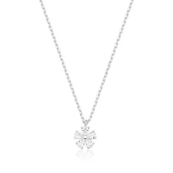 Colar Feminino de Prata 925 Estrela com Zircônias