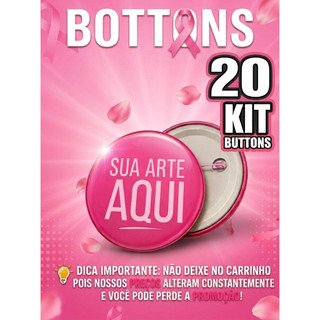 Bottons para outubro rosa pin broches 3,2 cm 4,4 cm 5,8 cm