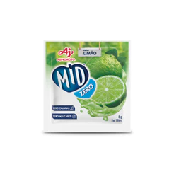Kit Refresco em Pó MID ZERO® Sabor Limão Com 5 Unidades de 8g