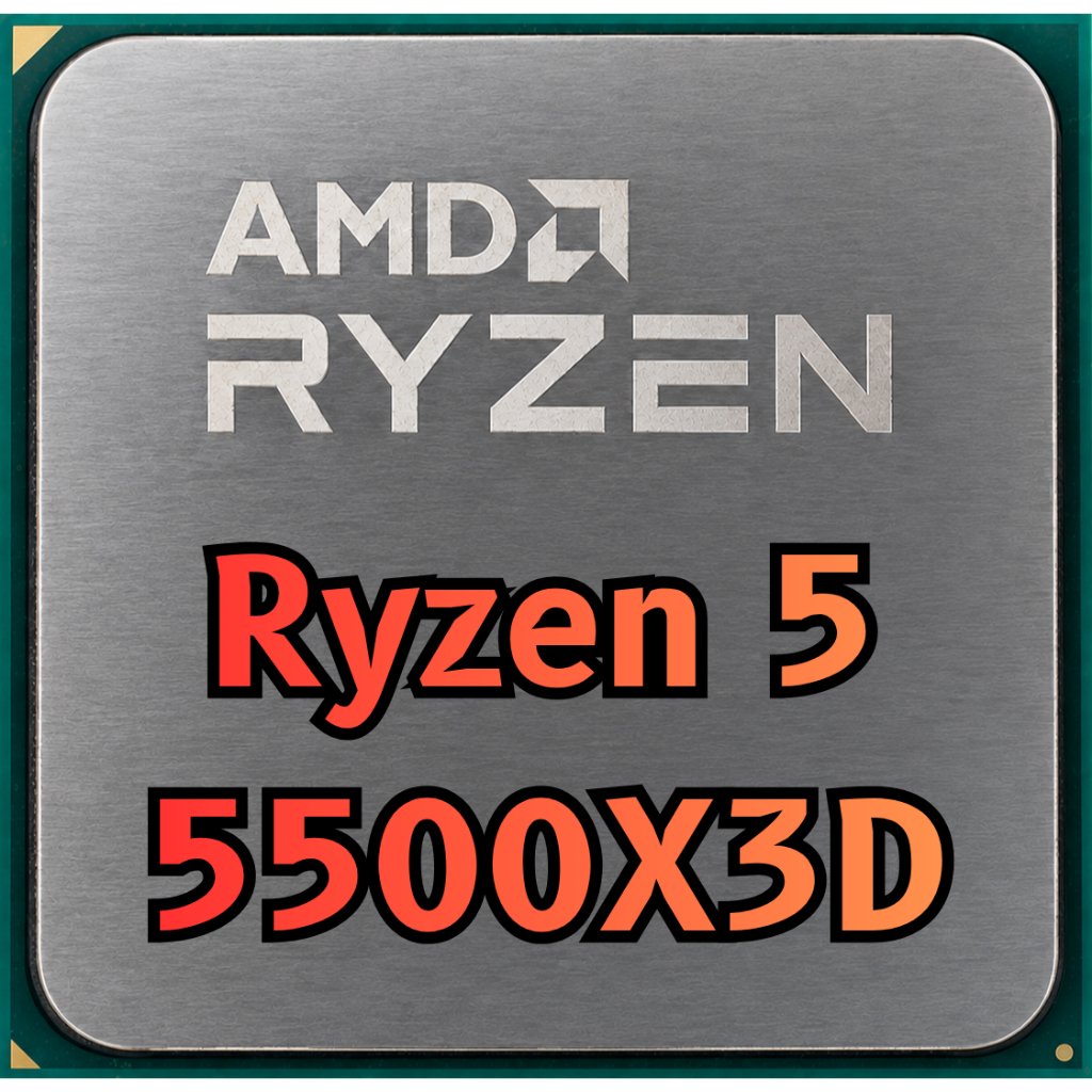 Processador AMD Ryzen 5 5500X3D, 3 GHz (4 GHz Max), Cache 96MB, 6 Núcleos, 12 Threads, AM4, Sem Vídeo Integrado