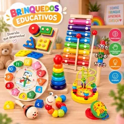Brinquedo Pedagógico Educativo Musical Pedagógico Montessori Colorido Para Bebês Crianças Pequenas