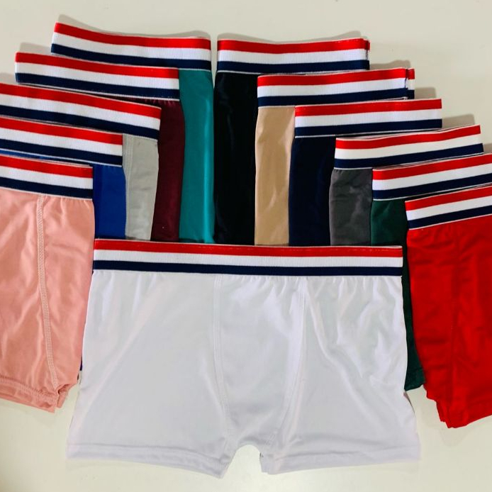 KIT COM ATE 10 CUECAS BOXER ADULTO MASCULINA MICROFIBRA 10 CUECA BOX ADULTO MICROFIBRA LISA