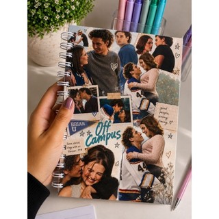 CADERNO OFF CAMPUS - CAPA DURA PARA ANOTAÇÕES COM PAUTA OU FOLHAS EM BRANCO - garrett graham e hannah wells - Caderno A5