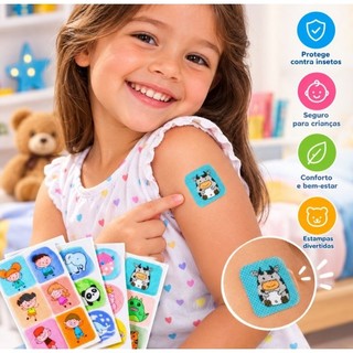 36/72/144 Adesivo Repelente de Inseto Mosquito Infantil Bebê Citronela