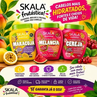 Creme de Tratamento Skala Frutástica Kit com 3 unidades