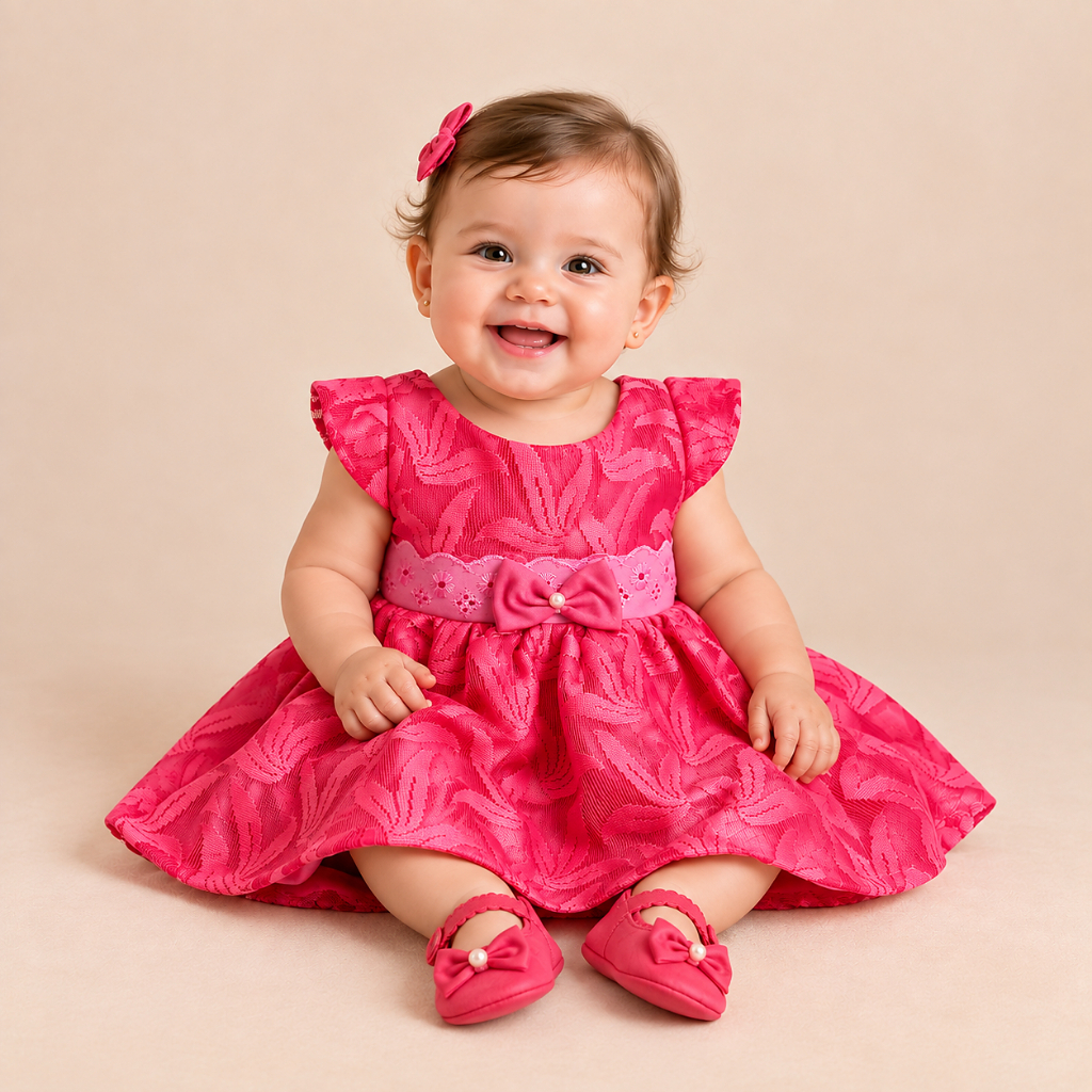 Roupa  infantil menina vestido renda tule com laço bebê festa formatura batizado casamento aniversários