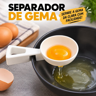 Separador de Gema de Ovo e Clara – Utensílio de Cozinha Prático