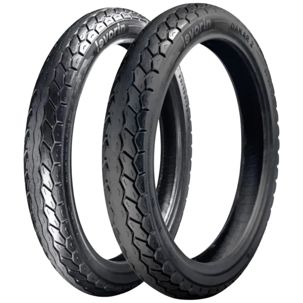 Par Pneu 60/100-17 + 80/100-14 Dakar 2 Levorin Sem Câmara
