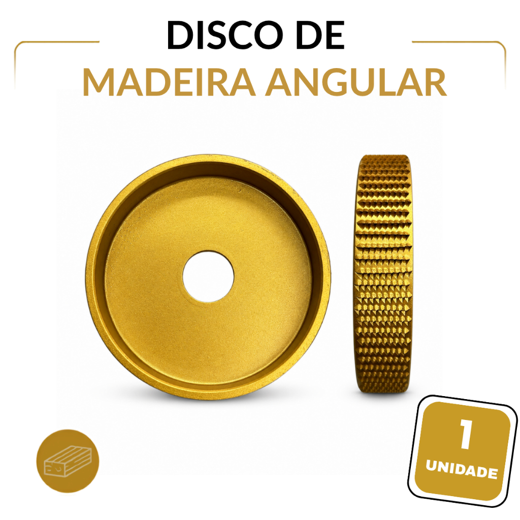 Disco Esculpir Desbastar Madeira para Esmerilhadeira Rebolo 100mm 4" - Soldaforte