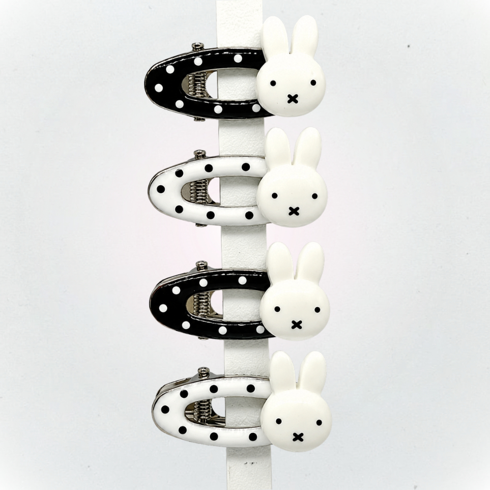 PRESILHAS MIFFY | PAR DE TIC-TAC | POÁ | BOLINHAS ✦