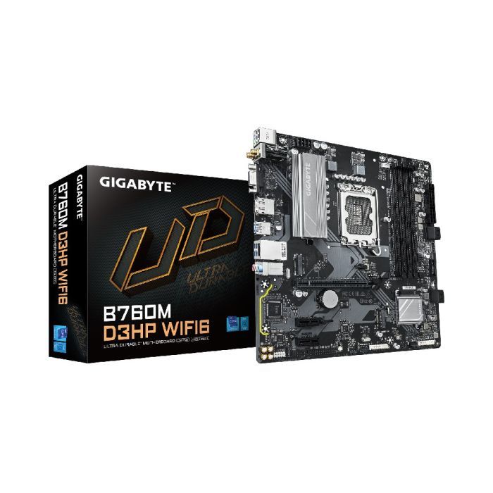 Placa Mãe Gigabyte B760M D3HP WIFI6 LGA 1700 4xDDR5 Chipset B760 mATX