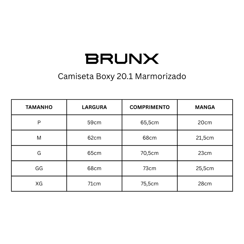 Camiseta Boxy Marmorizada 100% Algodão Fio 20.1 220g – BRUNX — imagem 2 de 2