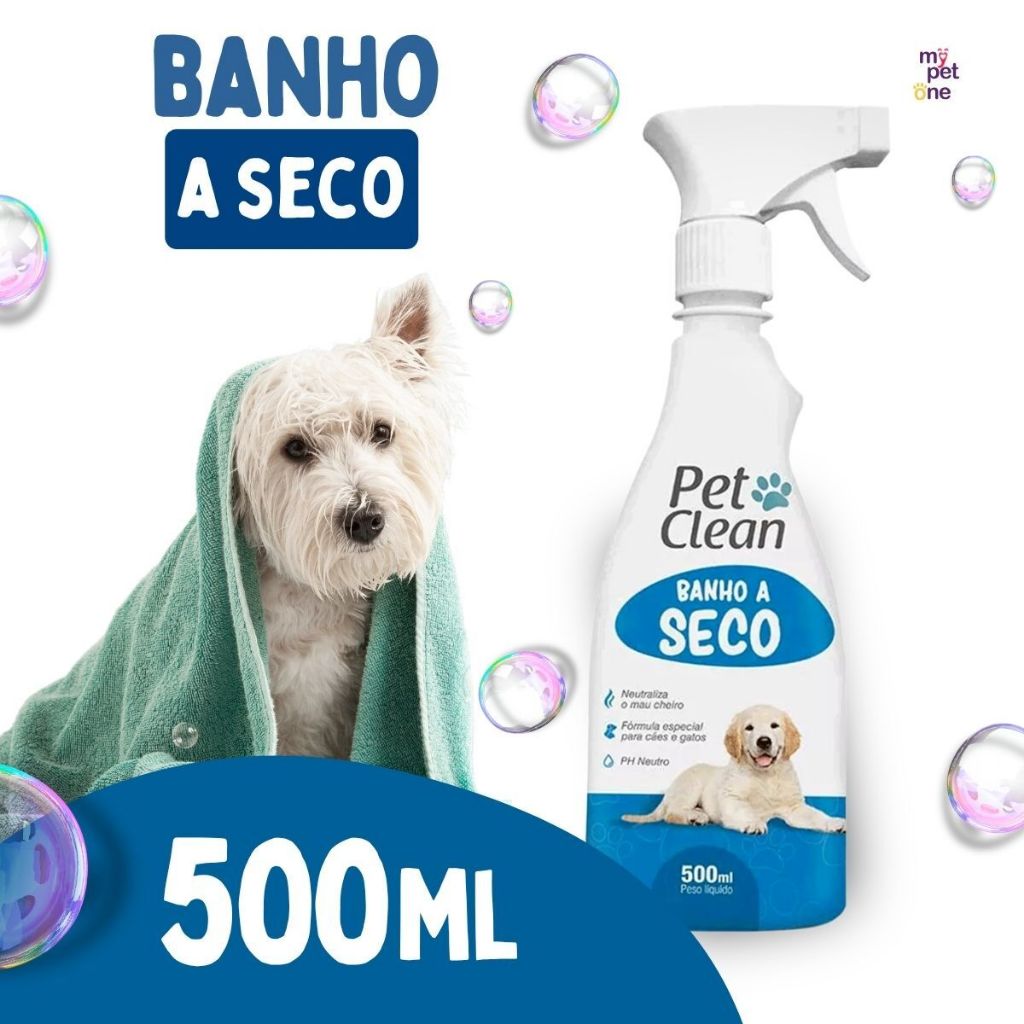 Banho a Seco Para Cães e Gatos Pet Clean - 500mL