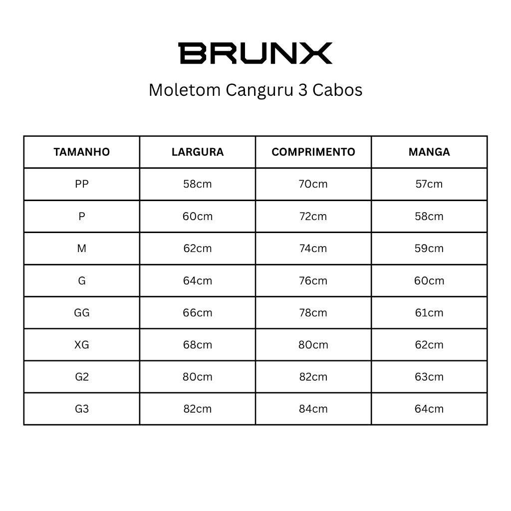 Moletom Canguru Streetwear Unissex 2 Cabos 300g – BRUNX · foto 2