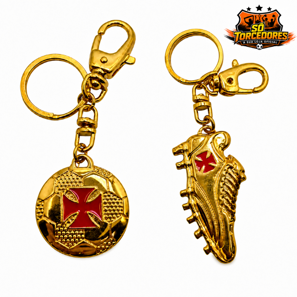 CHAVEIRO OURO DIVERSOS OFICIAL/ORIGINAL VASCO