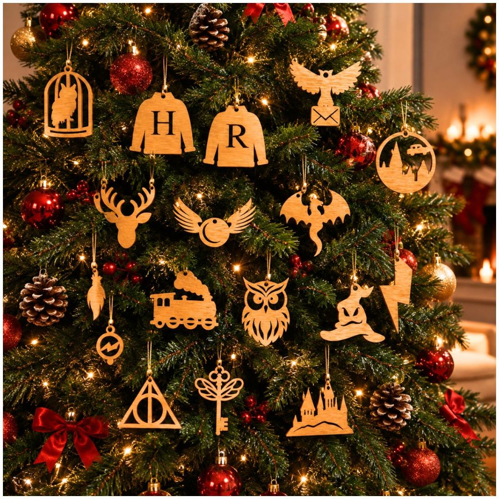 17 Enfeites Harry Potter Pendurar Árvore Natal Bolinha PIsca PIsca Coisas legais Para Casa