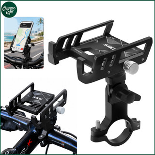 Suporte de Celular para Bicicleta em Alumínio 360° Ajustável 60-100mm com Rotação e Proteção Antirrisco