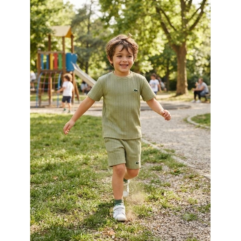 Conjunto Infantil Menino Masculino Tecido Leve Confortável boy secagem Rápida Cores Sortidas