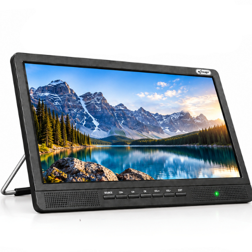 Monitor TV Digital Portátil 17,3" Android 14  ISDB-T HDMI USB Bateria 4000mAh Wi-Fi Controle Remoto