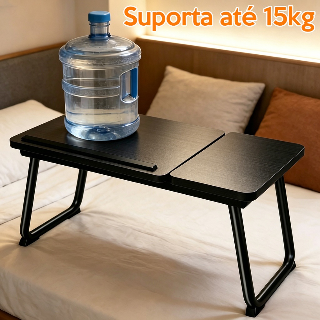 Mesa Para Notebook Dobrável Regulável Altura e Inclinação Ajustável Com Trava Para Cama Sofá Home Office — imagem 2 de 2